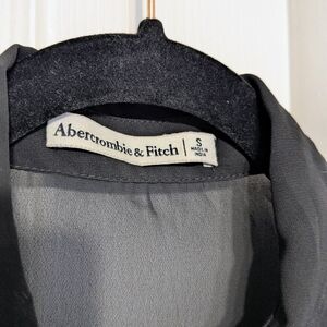 Abercrombie & Fitch Black Sheer Blouse